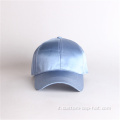 Cappellino da baseball in raso blu personalizzato